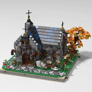 ZITIANYOUBUILD Medieval Chapel Building Toys Set for Collection 2087 Pieces MOC