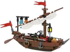 ZITIANYOUBUILD MOC-152293 Little Fishing Boat for Pirates Series / Castle Theme 172 Parts