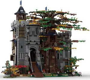 ZITIANYOUBUILD MOC-126920 Medieval Castle & Tree House Modular Building 6223 Parts