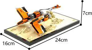ZITIANYOUBUILD C5982 Repulsorlift Racing Vehicle Diorama from Episode 1 881 Parts