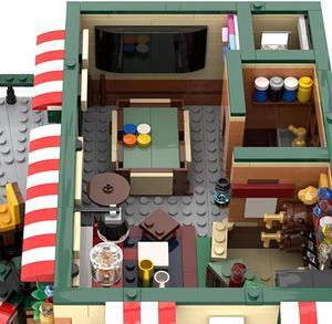 ZITIANYOUBUILD C5214 Modular Building: Cafe & Pub with Interior Building Toys 2258 Parts