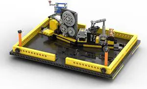 ZITIANYOUBUILD C4597 Pop up Book with A Display of Different Gears and Crane 723 Parts