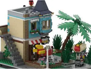 ZITIANYOUBUILD MOC-81592 Modular Building: Toy Store & Apartment Model with Interior 1229 Parts