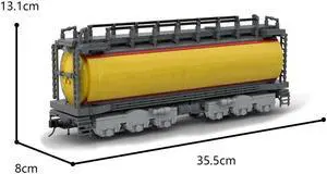 ZITIANYOUBUILD C9132 GTEL: Gas Turbine-electric Locomotive Train 1259 Parts for Collection