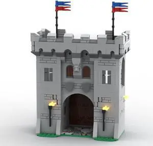 ZITIANYOUBUILD Custom MOC-77977 Medieval Modular Gatehouse 454 Parts Kids Gift for Christmas