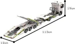 ZITIANYOUBUILD C7465 Truck Transporter Accurate 1.21 Scale Building Toys Set 1389 Parts