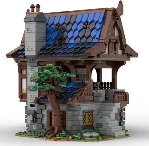 ZITIANYOUBUILD MOC-156130 Modular Medieval Armory Model with Interior 2404 Parts