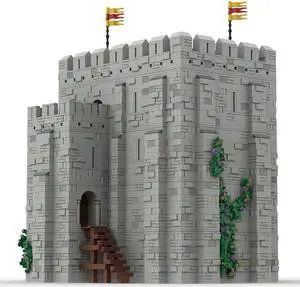 ZITIANYOUBUILD MOC-153544 Medieval Keep Castle with Fully Modular Interior 8984 Parts