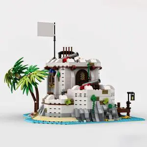 ZITIANYOUBUILD MOC-79638 A Small but Heavily Armed Bridgehead for Pirates Series 1454 Parts