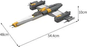 ZITIANYOUBUILD C7495 Lightweight, Long-fuselage Combat Fighter Ship Model 949 Parts