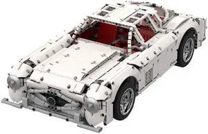 ZITIANYOUBUILD YOUFOY Two-seat Sports Car Gullwinged Coupé Building Toys Set 1561 Pieces