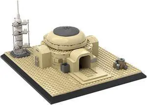 ZITIANYOUBUILD C4490 Home on Tatooine with Moisture Vaporator and Interior 456 Parts