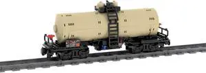 ZITIANYOUBUILD Custom MOC-81220 Tank wagon  4-axles 355 Parts Kids Gift for Christmas