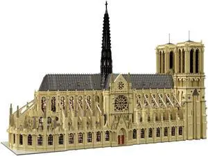 ZITIANYOUBUILD Typical Example of Gothic Architecture Cathédrale 62390 Parts Modular Building