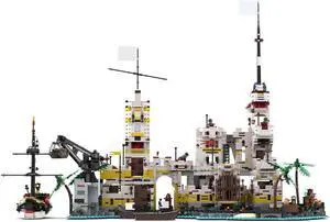 ZITIANYOUBUILD MOC-156391 Pirates General Headquarters Fortress with Square, Church 3757 Parts