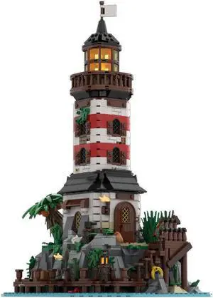 ZITIANYOUBUILD MOC-127425 Empire Lighthouse Minifig Scale Modular Building 1144 Parts Gift