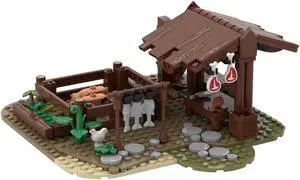 ZITIANYOUBUILD Custom MOC-78792 Medieval Butcher Model 270 Parts Kids Gift for Christmas
