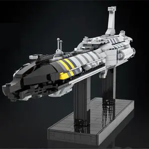 ZITIANYOUBUILD MOC-141874 Carrier / Destroyer, Cruiser Ship with Stand from Movie 1139 Parts