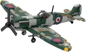 ZITIANYOUBUILD Custom MOC-125320 WW2 Supermarine SPITFIRE 454 Parts Kids Gift for Christmas