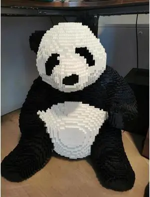ZITIANYOUBUILD MOC-66750 Cute Panda Sculpture Building Toys Set for Collection 5749 Parts