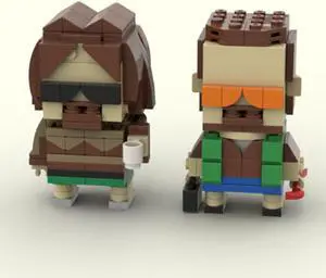 ZITIANYOUBUILD MOC-150352 Iconic Pair: Millionaire and His Friend Bowler from Movie 350 Parts