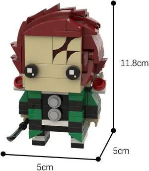 ZITIANYOUBUILD C7430Y01 Tanjiro B_r-i-c-k-he-a-d-z 226 Parts from TV Series | Creative Toys