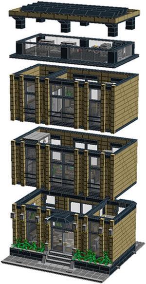 ZITIANYOUBUILD C4231 Highly Scalable and Truly Modular Building with Interior 3338 Parts