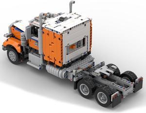 ZITIANYOUBUILD MOC-104591 Motorized Semi Truck with Motor Kit 1367 Parts from 42128 Alternative