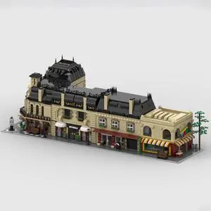 ZITIANYOUBUILD MOC-154649 Modular Old Street with 5 Buildings and a Transport Truck 13358 Parts