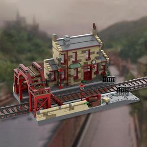 ZITIANYOUBUILD MOC-144079 Train Station with Ticket Shop from the First Movie 920 Parts