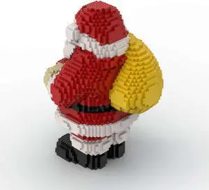 ZITIANYOUBUILD MOC-83042 A Large Santa Claus Sculpture 23" High 3343 Parts for Christmas