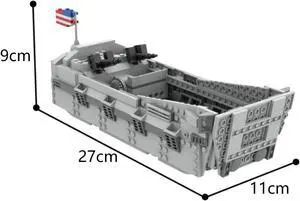 ZITIANYOUBUILD C6849 D-Day WWII Landing Craft "Higgins Boat" 590 Parts & Building Toys