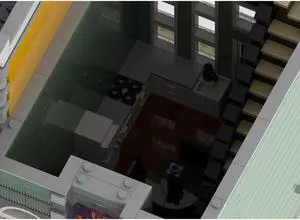 ZITIANYOUBUILD C4311 Modular Home with Interior Building Toys for Collection 2407 Parts