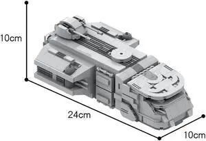 ZITIANYOUBUILD C5483 Soldier Transport with Cabin with Seats and Panels 800 Parts