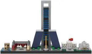 ZITIANYOUBUILD MOC-66825 Madrid Architecture Skyline Model Building Toys Set 420 Parts