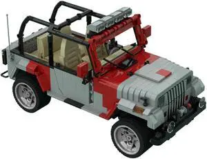 ZITIANYOUBUILD C4619 Number 12 Staff Car SUV with Interior from Movie 1239 Parts Gift