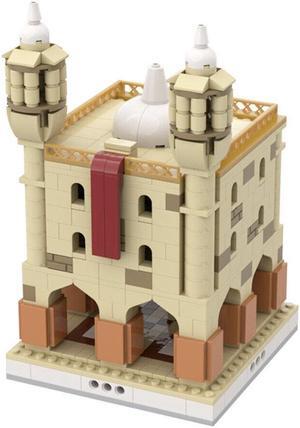 ZITIANYOUBUILD C5389 Modular Desert Village: Temple Model Building Toys Set 604 Parts