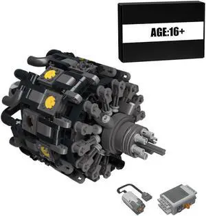 ZITIANYOUBUILD Custom MOC-158931 Reciprocating Engine Building Blocks Set (Dynamic Version