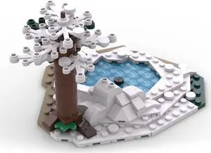 ZITIANYOUBUILD Custom MOC-96286 Medieval Frozen Lake 306 Parts Kids Gift for Christmas
