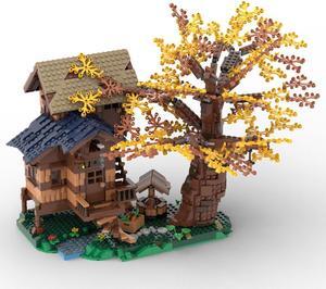 ZITIANYOUBUILD C5257 Modular Building: Arcadian Hut with Interior and Tree 2216 Parts