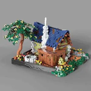 ZITIANYOUBUILD MOC-35444 A Small but Warm Cottage with Interior 3174 Parts Building Toys Set