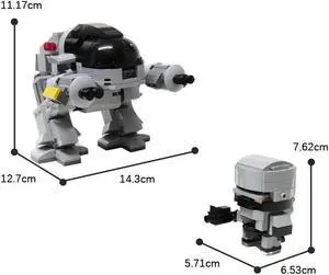 ZITIANYOUBUILD Custom MOC: C7658 Robot Mechanical Cops Model 439 Parts Gift for Christmas