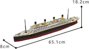 ZITIANYOUBUILD C7670 Passenger Liner Ocean Liner Ship Model Building Toys 2175 Parts