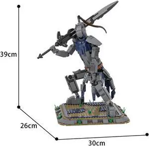 ZITIANYOUBUILD C5682 Knight with Distinctive Armor and Greatsword from Game 773 Parts