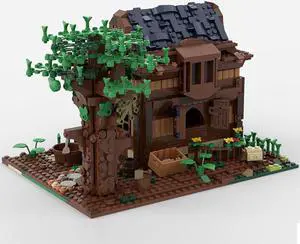 ZITIANYOUBUILD C5467 Modular Building: Little House with Tree and Interior 1141 Parts
