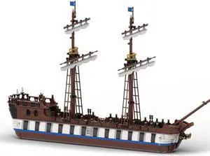 ZITIANYOUBUILD MOC-155721 Armed Merchant Ship Model for Pirates Theme Series 2423 Parts