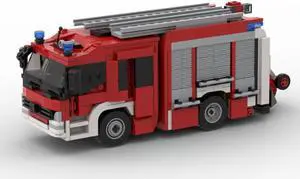 ZITIANYOUBUILD MOC-137461 Functional and Playable Fire Truck Rescue Vehicle 1019 Parts