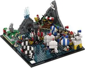 ZITIANYOUBUILD C4759 Pirates Theme Microscale Architecture Way for Collection 1221 Parts