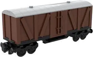 ZITIANYOUBUILD Custom MOC-78793 7 Stud Wide Old Style Box Car 4 Axis Train 421 Parts Kids Gift