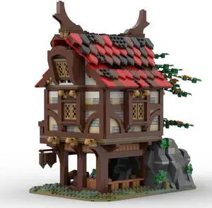 ZITIANYOUBUILD MOC-73723 MEDIEVAL BAKERY Model Modular Building for Collection 1407 Parts